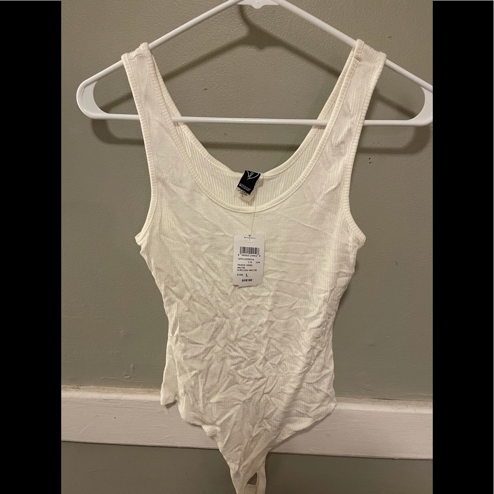 Brand New Ribbed Windsor Bodysuit